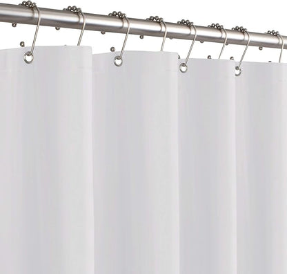 Zenna Home Shower Curtain Liner, Heavyweight Transparent Liner for Showers and Bathtubs with Rustproof Grommets and Weighted Hem, 8-Gauge EVA, 70 x 72 Inches, Frosty