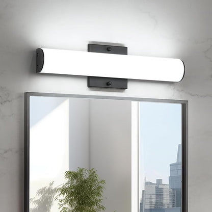 LED 16 Inch Vanity Light Fixture, 18W Dimmable Led Bath Lights, Black Bar Vanity Light for Bathroom Mirror - Wall Mount Vanity Lighting