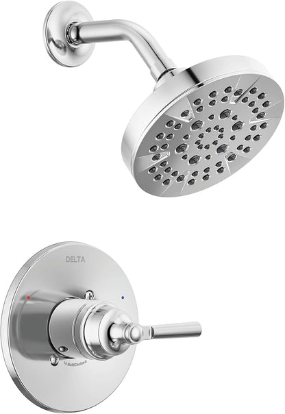 Delta Saylor 14 Series 5-Setting Shower Faucet Set, Chrome Shower Head and Handle Set, Valve Trim Kit, Chrome T14235 (Valve Not Included)
