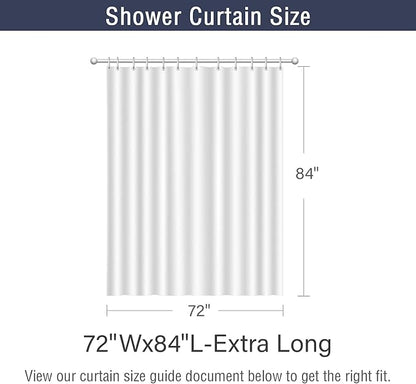 Burgundy Red Shower Curtain, Watercolor Eucalyptus Leaves Botanical Plants with Floral Bathroom Curtain Home Bathtub Decor Waterproof Fabric Machine Washable with 12 PCS Hooks,72" Wx84 L