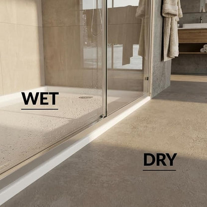 44"-48" W x 72" H Sliding Shower Door, Fully Framed Brushed Aluminum Alloy, Dual 5/16" Tempered Glass with Coating, Silver Square Track, Bypass Space-Saving Design