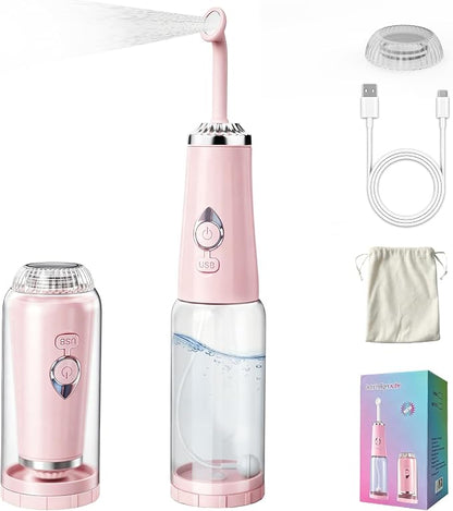Portable Bidet for Travel - IPX7 Waterproof & 4 Spray Modes | 2 Quick‑Detachable Nozzles, Electric Handheld Bidet for Women, Compact Design for Home Travel Postpartum Personal Hygiene