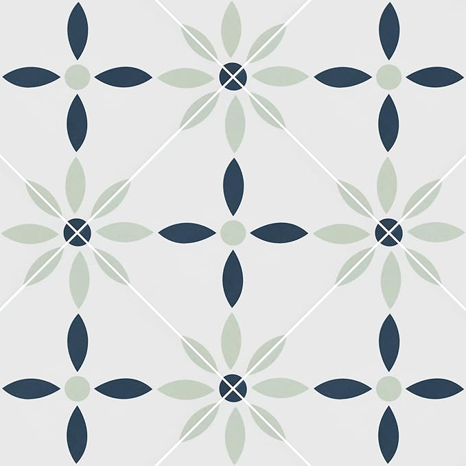 MSI Greta 8x8 in. Encaustic Matte Porcelain Tile – Bathroom, Kitchen Backsplash, Accent Wall, Shower Wall