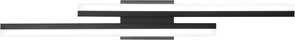 PRESDE 32 Inch LED Vanity Light Bar, Modern Black Bathroom Lighting Fixture Over Mirror