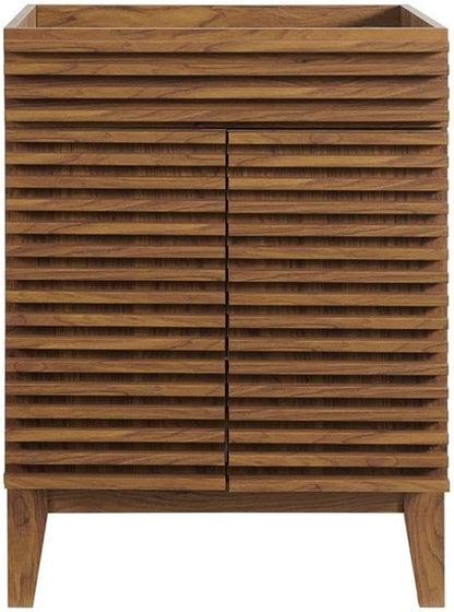 Modway Render 23.5" Bathroom Vanity in Walnut (Sink Basin Not Included)