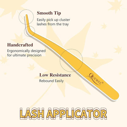QUEWEL Lash Clusters Kit, 280Pcs 80D+100D Lash Cluster Eyelash Extensions | 10-18mm Lash Clusters Kit with Lash Bond and Seal and Lashes Tweezers Easy DIY at Home (80+100D 3D Kit)