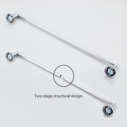 4-Piece Towel Bar Set, 24 Inch Towel Racks for Bathroom Wall Mounted in Chrome, SUS304 Stainless Steel Complete Bathroom Hardware