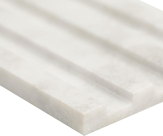MSI Arabescato Venato 4x12 Slat Honed Marble Tile for Kitchen Backsplash, Bathroom, Accent Wall, Shower