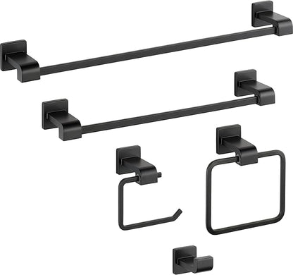 Delta 77518-BL Ara 18-in Wall Mount Towel Bar Bath Hardware Accessory in Matte Black