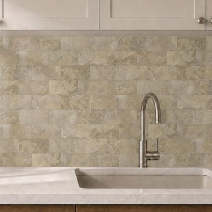 2026 New Upgrade Peel and Stick Backsplash Tile, Peel and Stick 11.34" X 11.57" Wall Tile for Kitchen, Bathroom, Fireplace, Laundry (Beige Ecru, 10 Packs)
