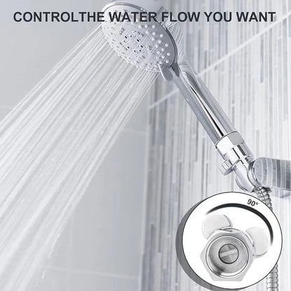 MAYYAYA Brass Shower Shut Off Valve, Flow Control, Handheld/Bidet, Nickel | Shut Off Valve, Flow Control, G1/2 NPT, Brass Body, Handle Lever, for Handheld Shower&Bidet Sprayer, Leak-Free, Nickel