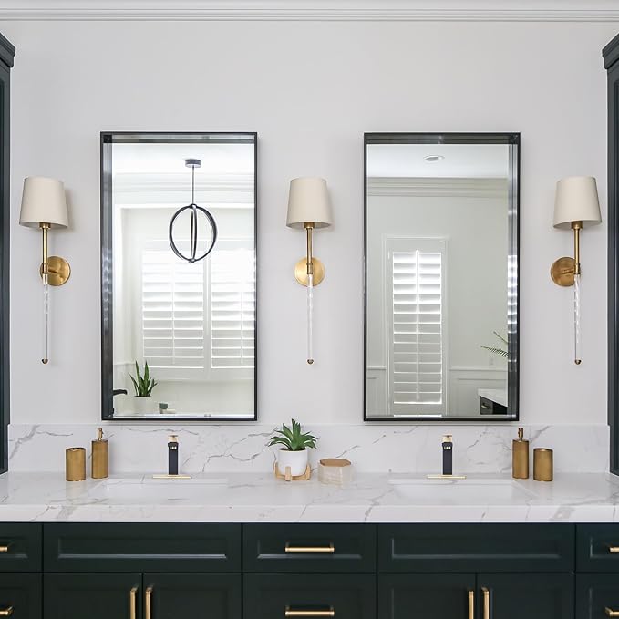 Black and Gold Bathroom Faucet ARCORA Black Gold Faucet for Bathroom Sink Modern Single Hole Bathroom Faucet with cUPC Supply Lines and Pop Up Drain