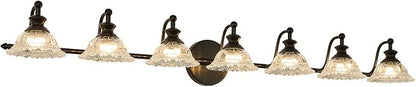 XIEDUN Black 7 Light Vanity Light Bathroom Light Fixtures