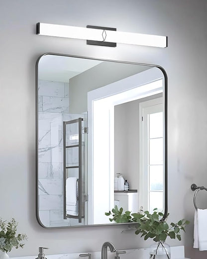 LED Bathroom Vanity Light,32inch Dimmable,32W 3600LM,5CCT,ETL,BK | Integrated LED Modern Bathroom Light Fixtures,Matte Black Vanity Lighting Fixture Over Mirror,Wall Lights,ETL Certified