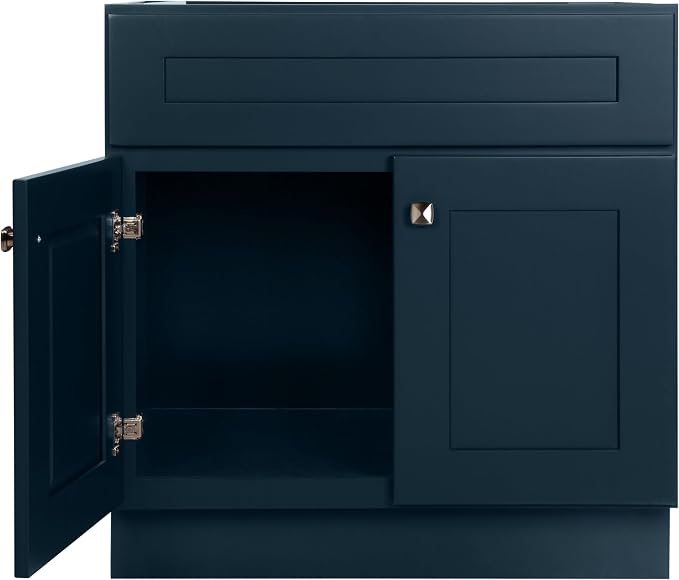 Design House Brookings Bathroom Vanity, 30", Dark Night | Adjustable Hinges, Freestanding, Contemporary/Modern, Wood, Bath, 215442
