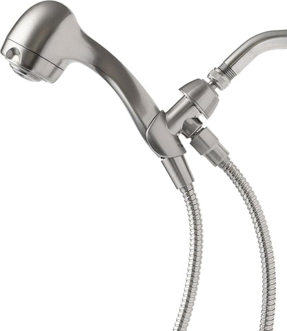 Niagara Conservation Luxurious Water-Efficient Handheld Showerhead, Earth Massage Spa with 3 Spray Settings, Brushed Nickel Finish, 1.5 GPM, Includes 72-Inch Hose and Mounting Bracket (N2945BN)