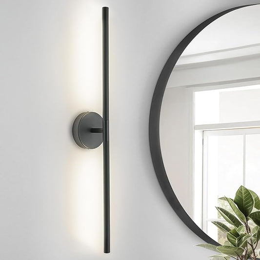 Matte Black Bathroom Light Fixtures Over Mirror 36 Inch, 26W 360° Rotatable Dimmable 4000K Led Vanity Light Bar, Modern Bathroom Vanity Lights Above Mirror