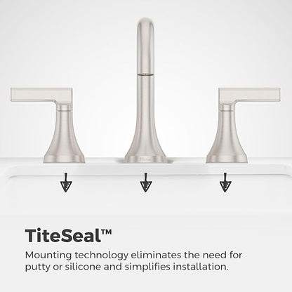 Pfister Vedra Bathroom Sink Faucet, 8-Inch Widespread, 2-Handle, 3-Hole, NSF Certified, Spot Defense Brushed Nickel Finish, LF049VEDGS