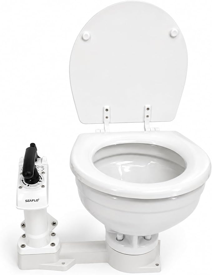 SEAFLO Manually Operated Marine Toilet Head