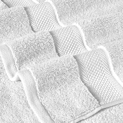 Modern Threads Luxury 6-Piece Quick-Dry Towel Set – Plush & Ultra-Absorbent for Spa-Like Experience, White