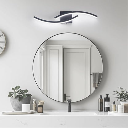 23.62 inch Vanity Light for Bathroom Lighting Fixtures Over Mirror Black Dimmable 5CCT Vanity Lighting Fixture Modern Bathroom Vanity Light 23 Inch Modern Wall lamp