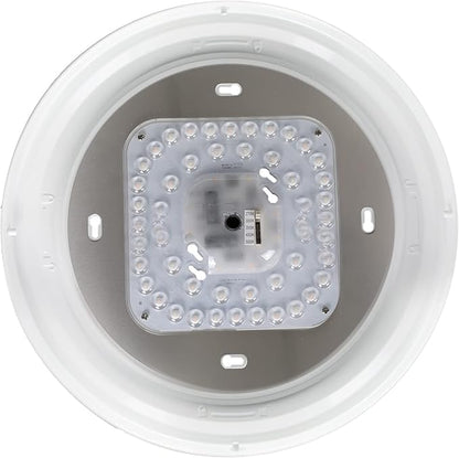 Designers Fountain EnviroLite Flush Mount Ceiling Light, 14 Inch LED Round Lighting Fixture for Kitchen, Bedroom, Bathroom, and Hallway, White, EV1014C5C-06