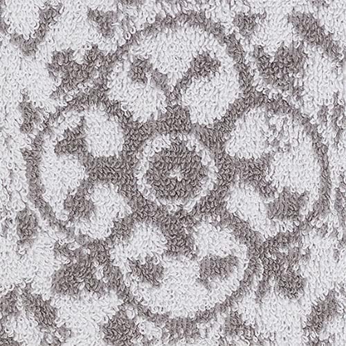 Jessica Simpson – Bath Towel 4 Piece Set, Aziza, Premium Bathroom Décor, Includes 2 Hand Towels and 2 Shower Towels, 100% Cotton & Machine Washable, Skyrocket Grey