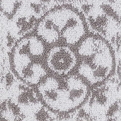 Jessica Simpson – Bath Towel 4 Piece Set, Aziza, Premium Bathroom Décor, Includes 2 Hand Towels and 2 Shower Towels, 100% Cotton & Machine Washable, Skyrocket Grey