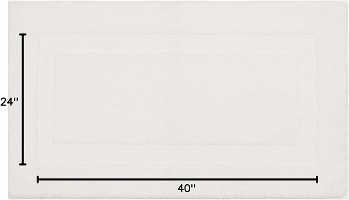 Mohawk Home Prestige Casual Solid White 2' X 3' 4" Bath Mat Perfect for Bathroom (Pack of 2)