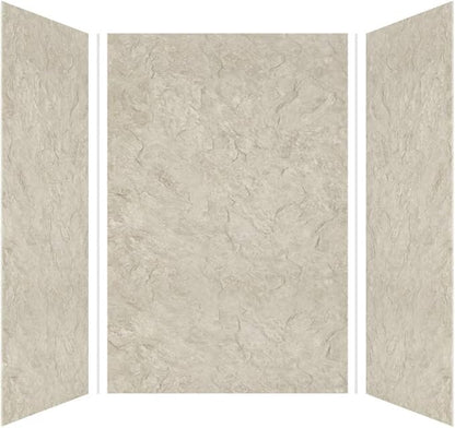Transolid EWK484872-44 Expressions 3-Panel Shower Wall Kit, 48-in L x 48-in W x 72-in H, Sea Fog