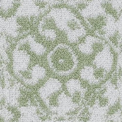 Jessica Simpson – Bath Towel 4 Piece Set, Aziza, Premium Bathroom Décor, Includes 2 Hand Towels and 2 Shower Towels, 100% Cotton & Machine Washable, Frosty Green