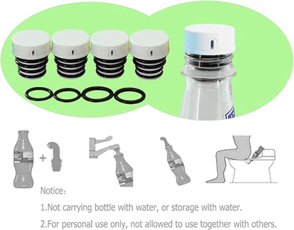 Portable Bidet for Toilet, Travel, Hiking or Camping. Compatible with Every Bottle. Ultralight