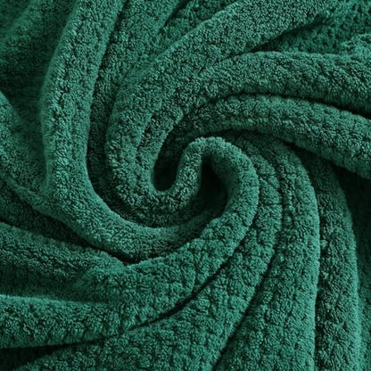 YTYC 39x78 Bath Sheets Set,Towels for Bathroom,Dark Green,6-Pieces