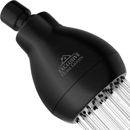High Pressure Shower Head - Powerful Deluxe Bathroom Showerhead with Strong Spray Stream Universal Fit Works with High and Low Water Flow 1.8