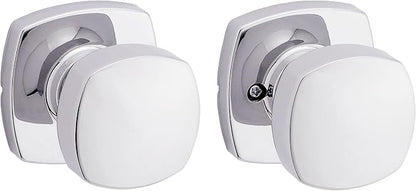 Kwikset Arroyo Knob Interior Passage Door Knob, Handle For Closet and Hallway Doors, Non-Locking Doorknob, Polished Chrome