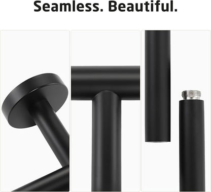 KES 23.2-Inch Towel Bar for Bathroom, Bath Towel Rack Towel Holder Wall Mount SUS304 Stainless Steel Matte Black, Total Length 25.5 Inch, A2000S65B-BK