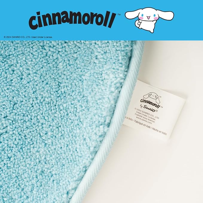 Collectibles Cinnamoroll Cotton Non Slip Plush Bathroom Mat Rug (Officially Licensed Product) by Franco