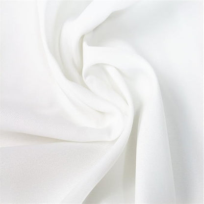 EurCross Extra Wide Fabric Shower Curtain Liner 96W x 72L, Waterproof Medium Weight White Cloth Shower Curtain for Bathroom, Weighted Bottom Machine Washable