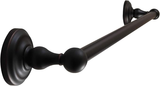 SENTO ROBIKI Bathroom Accessories Set, Bath Hardware, Includes Robe Hook, Toilet Paper Holder, Towel Ring, 18” & 24” Towel Bar, Duty Metal Bath Hardware Set Wall Mounted (5-Piece, Oil-Rubbed Bronze)