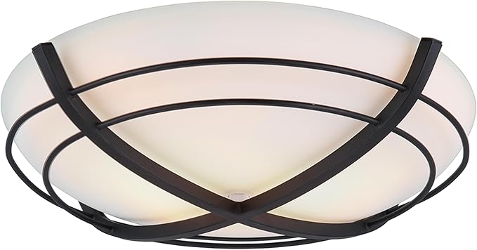 Good Housekeeping 81031 Kingsley Decorative 90 CFM 2.5 Sones Bathroom Ventilation Exhaust Fan with Light, Matte Black