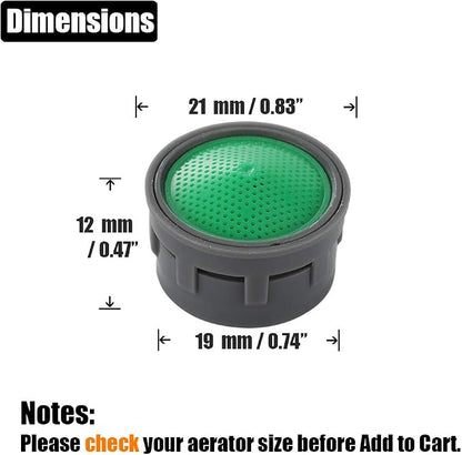 JQK Faucet Areator, 4.75 GPM Insert Aerators 10 Pack Replacement Parts Only Work for Bathroom Sink Faucets, FAG-P10