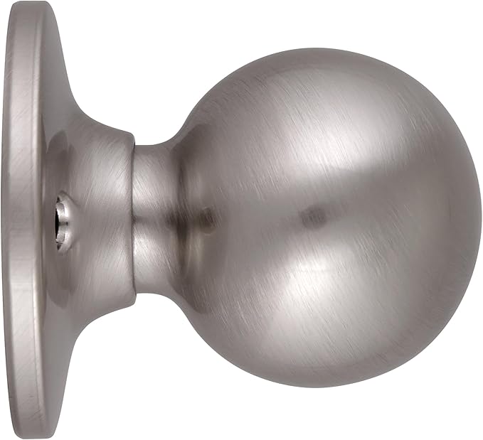 Design House 781856 Ball Dummy Door Knob Satin Nickel