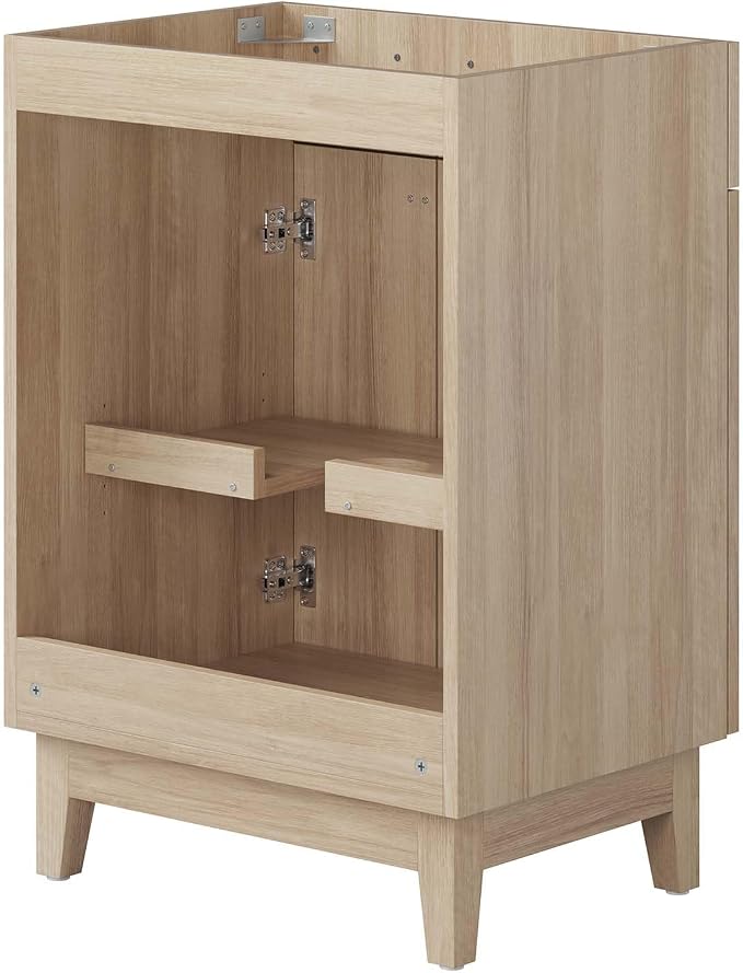 Modway EEI-6399-OAK Miles 24” Bathroom Vanity Cabinet (Sink Basin Not Included), Oak