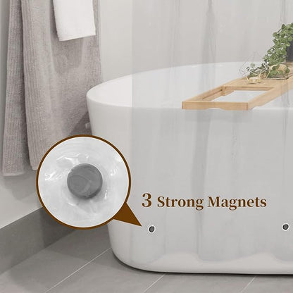 Barossa Design Short Shower Curtain Liner 60 Inch Length, Clear, 70x60 | Waterproof PEVA, PVC Free, Metal Grommets, Lightweight Plastic Shower Liner 70 x 60 Inches Short Size for Bathroom