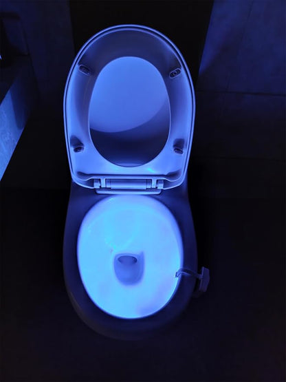 AUSAYE 3 Pack Toilet Night Light 8-Color Night Lights Motion Detection, Toilet Bowl NightLight Bathroom for Christmas Stocking Stuffers