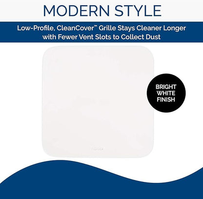 Broan-NuTone FG701 Universal CleanCover Bathroom Exhaust Upgrade Grille Cover, White
