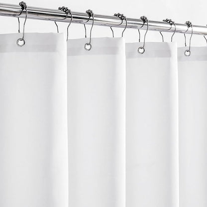 Felisa Stall Waterproof Fabric Shower Curtain Liner with Large Magnets,54 x 74 inches Waterproof & Soft Cloth Shower Curtain,Washable White Shower Curtain for Bathroom,Cortinas de Baño