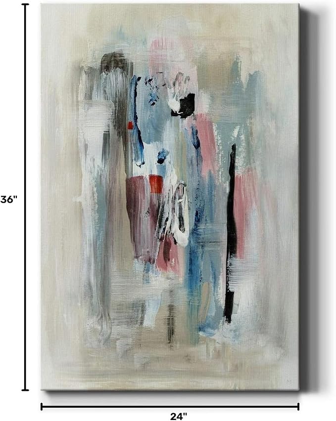 Renditions Gallery Canvas Wall Art Modern Paintings & Prints Colorful Paint Splash Canvas Abstract Wall Hanging Decorations Artwork for Bedroom Living Room Office Kitchen - 24"x36" LT02