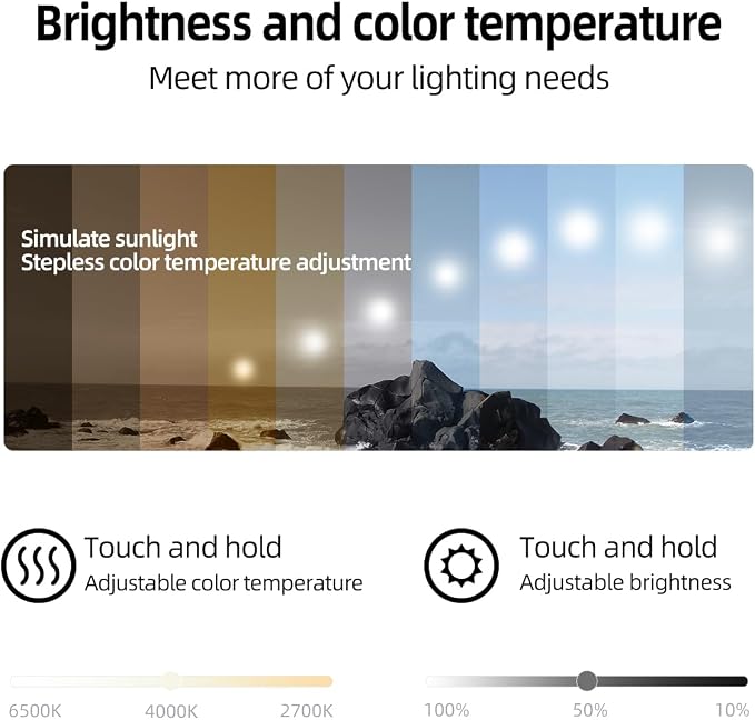 56" x 36" Black LED Bathroom Mirror with Lights - Motion Sensor | Smart Backlit Mirror Bathroom, Metal Framed, Anti-Fog, 3-Color Stepless Dimmable Lighted Mirror, Memory Function, CRI≥93