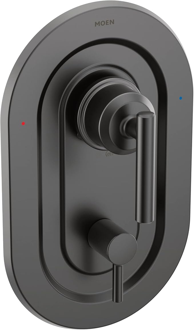 Moen Gibson Matte Black Posi-Temp with Built-in 3-Function Transfer Valve Trim Kit, Valve Required, T2900BL